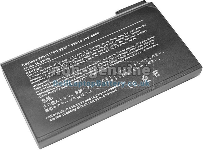 Battery for Dell 312-0522 laptop