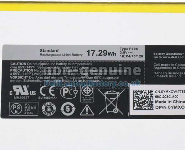 Battery for Dell Venue 8 3840 laptop