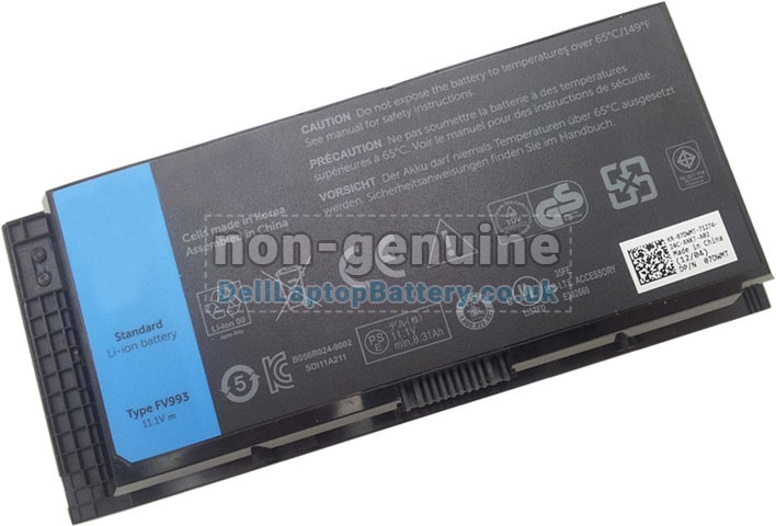 Battery for Dell Precision M6800 laptop