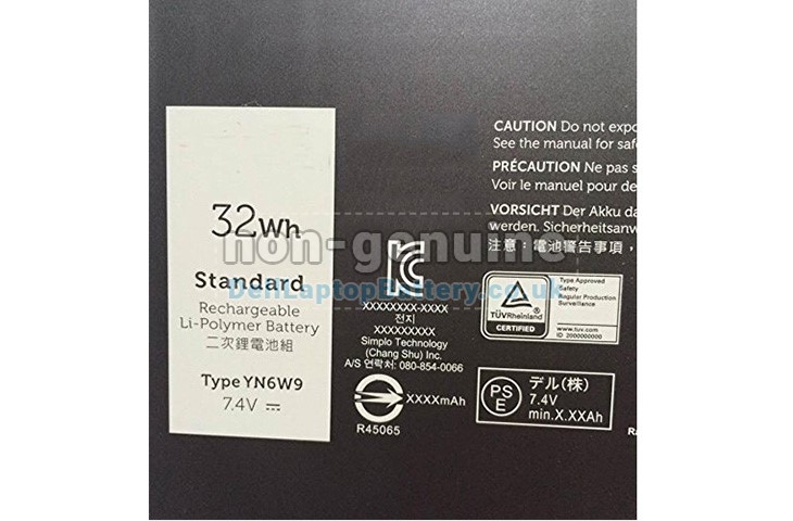 replacement Dell YN6W9 laptop battery Battery for Dell YN6W9 laptop