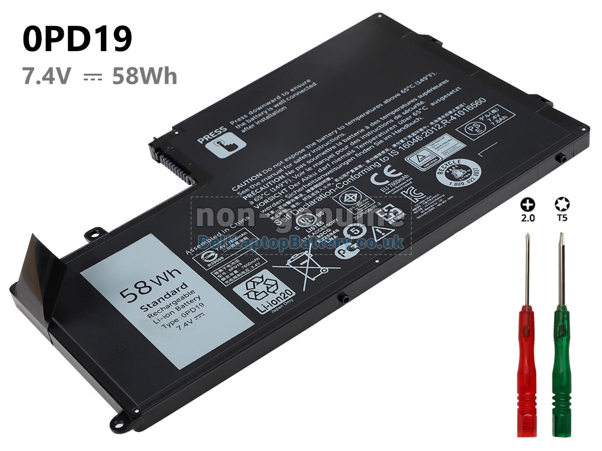 replacement Dell Latitude 3450 battery