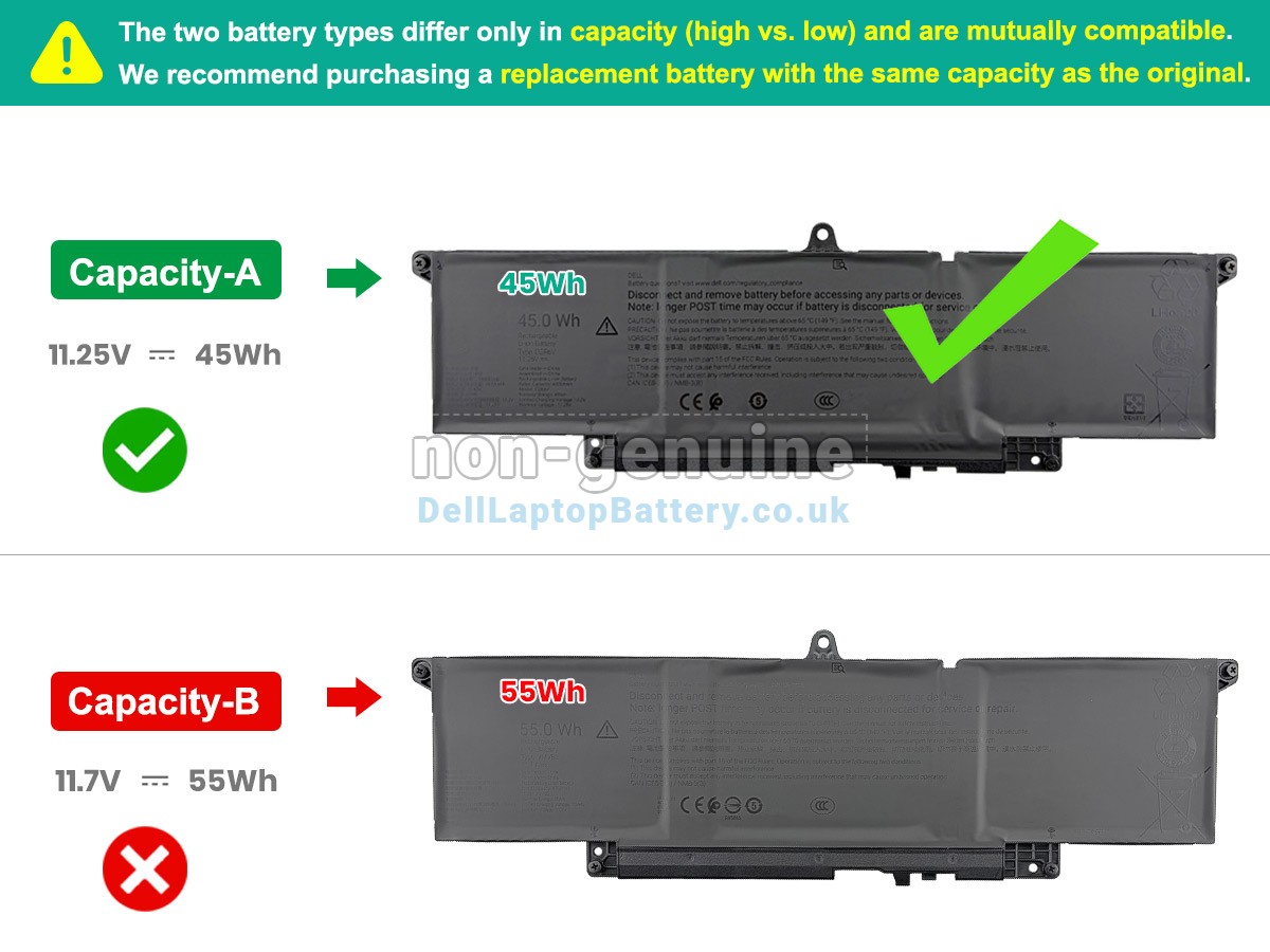 replacement Dell 2CVPR battery