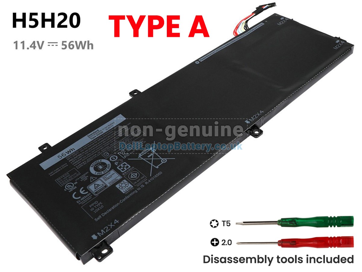 Dell XPS 15 9560 I7 7700HQ battery replacement battery for Dell XPS 15 9560 I7 7700HQ laptop from United Kingdom