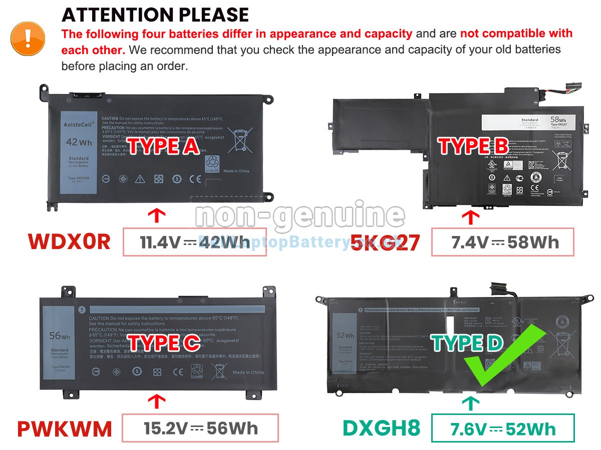 replacement Dell Inspiron 14 7000 battery