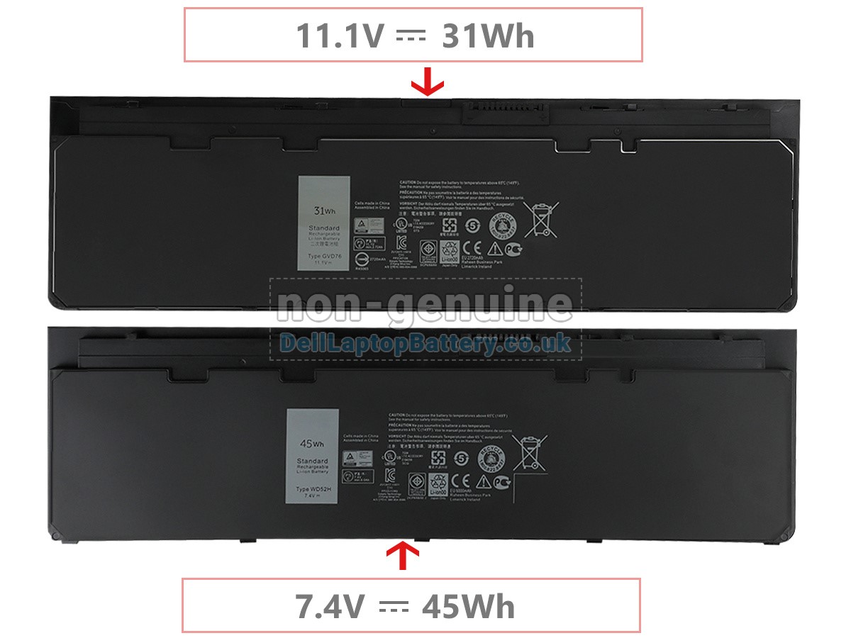 replacement Dell Latitude 12 7000 battery