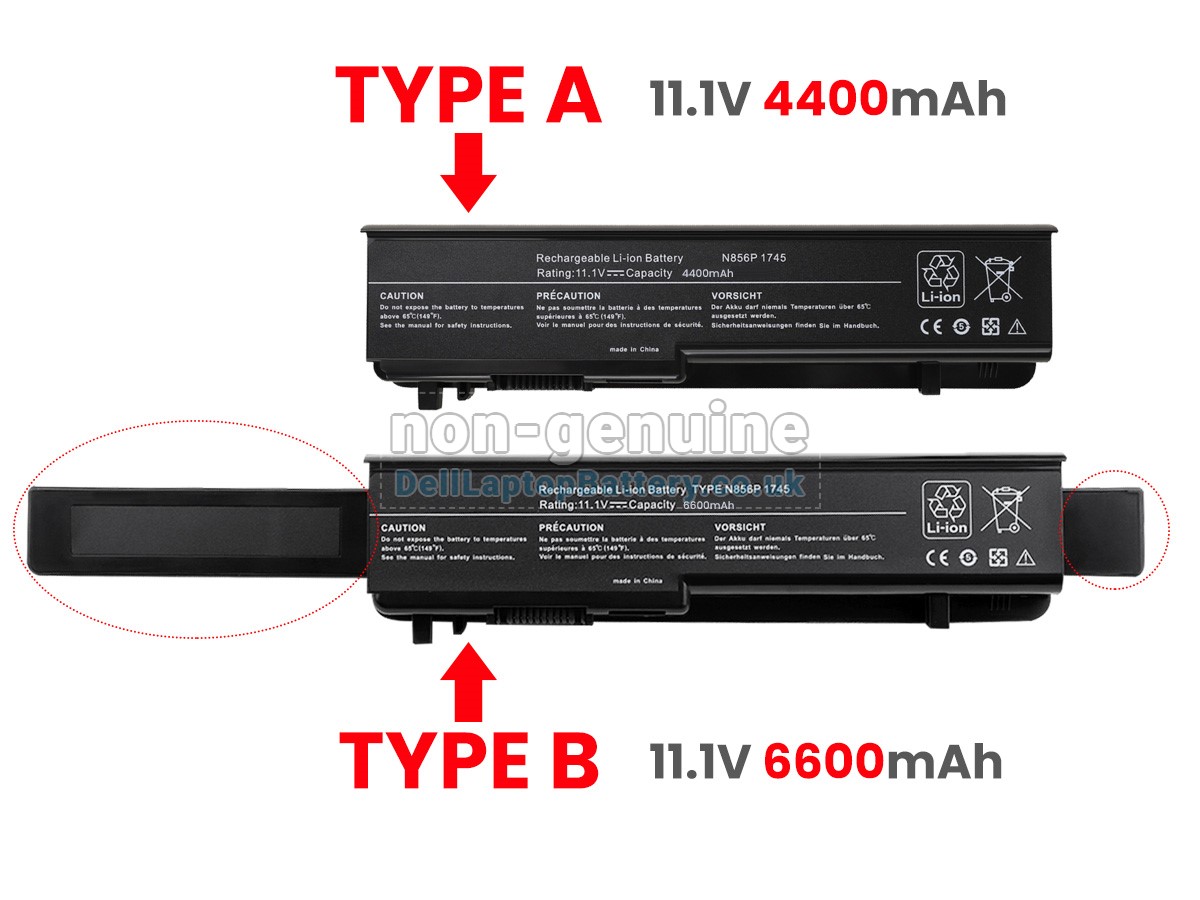 replacement Dell Studio 1745N battery